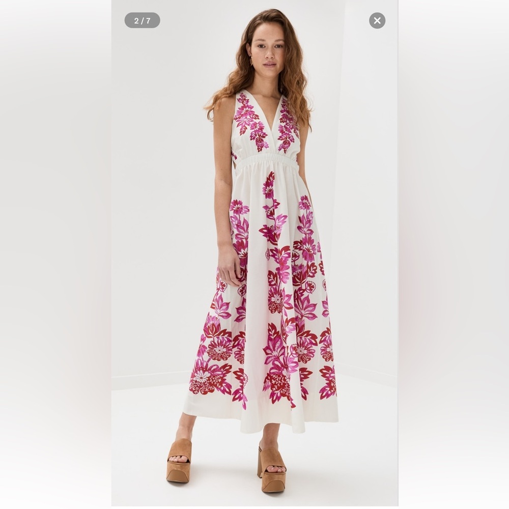 Farm Rio Flowerful Birds Maxi Dress